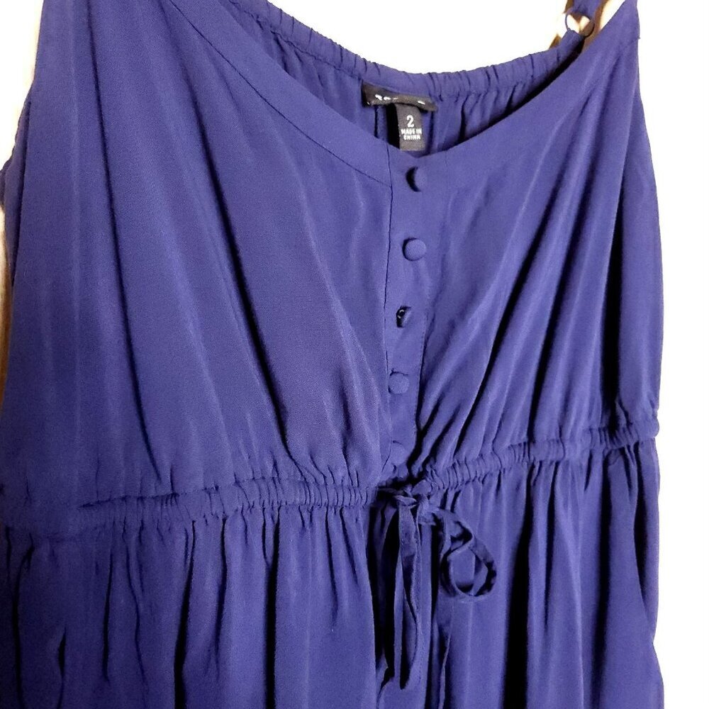 Torrid Womens Navy Blue Flowy Adjustable Strap Midi Sundress 2X - Picture 3 of 7